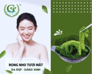 Đẹp da với rong nho